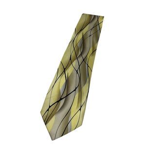 Vintage NWT Jerry Garcia J. Neck Tie Collection 42 Snake Garden‎ Gold 100% Silk